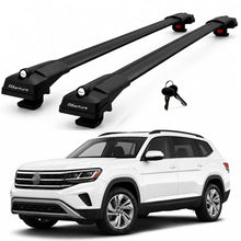 2X Roof Bars for Volkswagen Atlas 2018-2025 Lockable Roof Rack Cross Bars Black