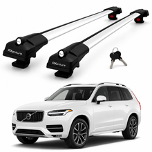 2X Roof Bars for Volvo Xc90 Momentum 2015-2018 Lockable Roof Rack Cross Bar Grey