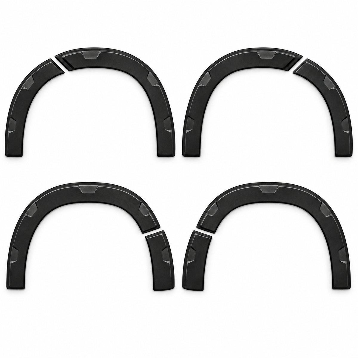 Toyota Proace City 2018+ Wheel Arch Trims – 8 Piece Matte Black ABS Set