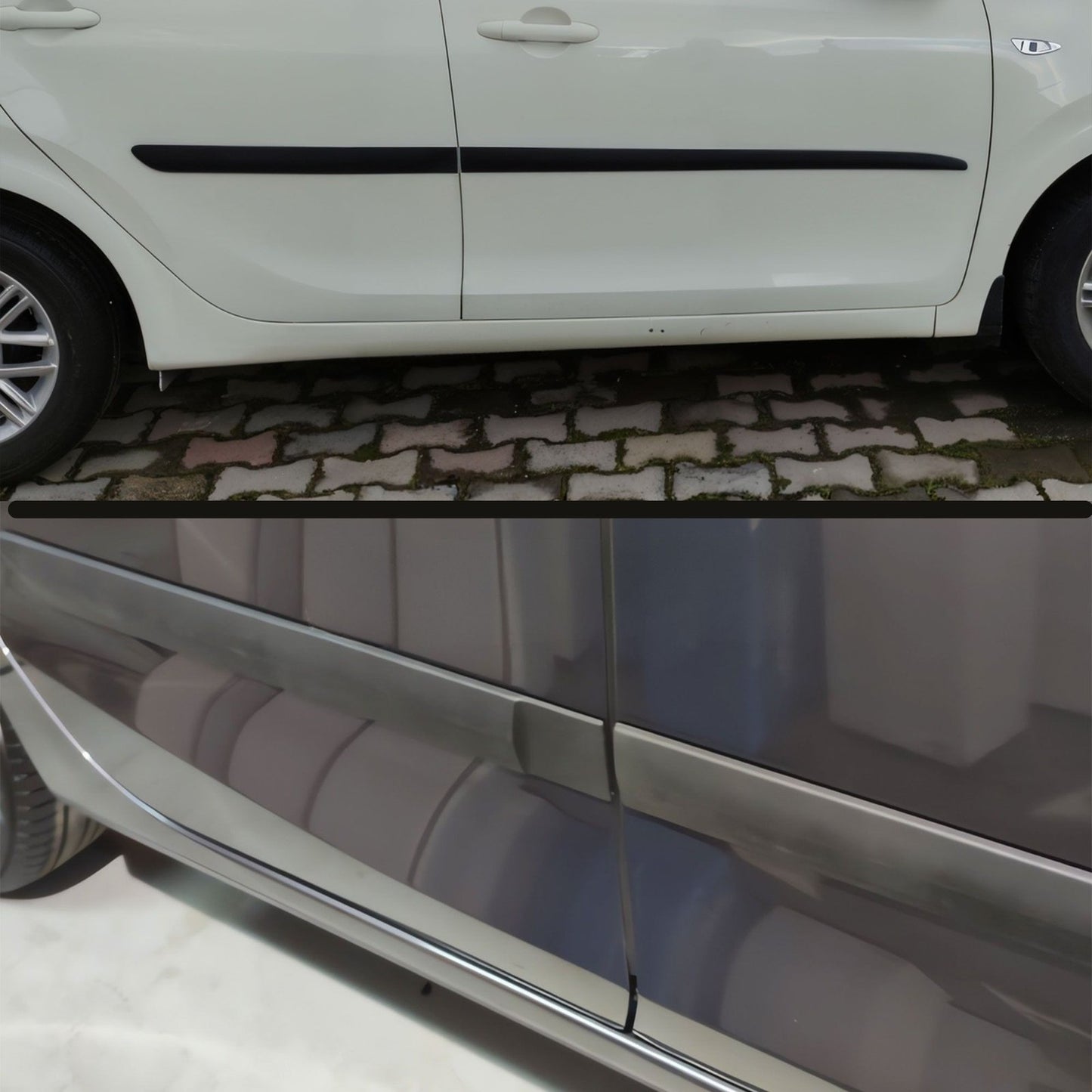 Car Side Door Protector Strip Mouldings For Dacia Sandero Stepway | Trim Body Kit Matte Black