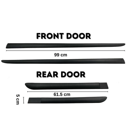 Car Side Door Protector Strip Mouldings For Ford Focus | Trim Body Kit Matte Black