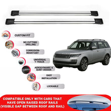 Roof Rack Cross Bars for Land Rover Range Rover Vogue 2002-2012 Lockable 2 Pcs Grey