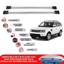 Roof Rack Cross Bars for Land Rover Range Rover Sport 2004-2013 Lockable 2 Pcs Grey