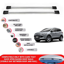 Roof Rack Cross Bars for Ford Kuga OEM 2012-2020 Lockable Roof Bars 2 Pcs Grey