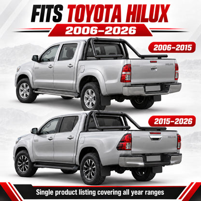 Roll Bar for Toyota Hilux 2006-2026 Pickup Sports Bar Black Steel 60mm