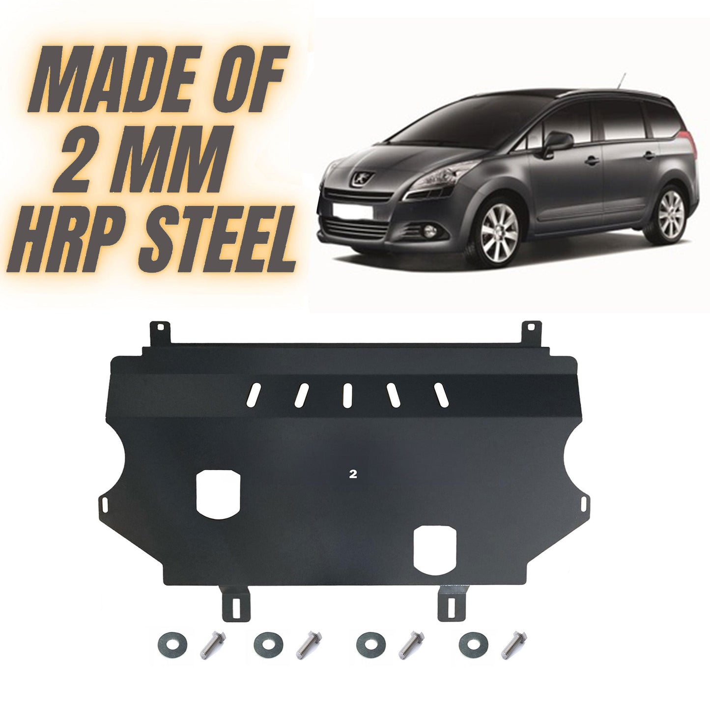 Steel Engine Guard for Peugeot 5008 2012-2016 Undertray Skid Plate