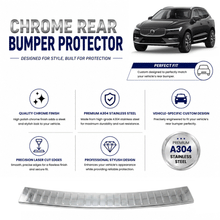 Chrome Rear Bumper Protector for Volvo Xc60 II 2017 Onwards, Sill Guard - image 2
