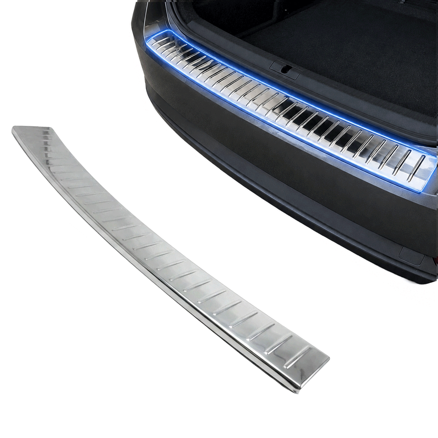 Chrome Rear Bumper Protector for Toyota Avensis T27 Estate 2009-2015, Sill Guard