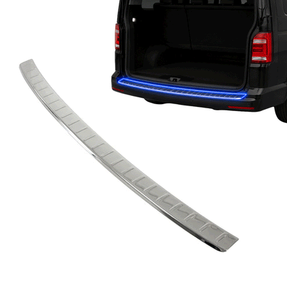 Chrome Rear Bumper Protector for Vw T6 Transporter 2015-2022, Sill Guard