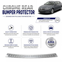 Chrome Rear Bumper Protector for Skoda Superb 2019 Onwards, Sill Guard - image 2