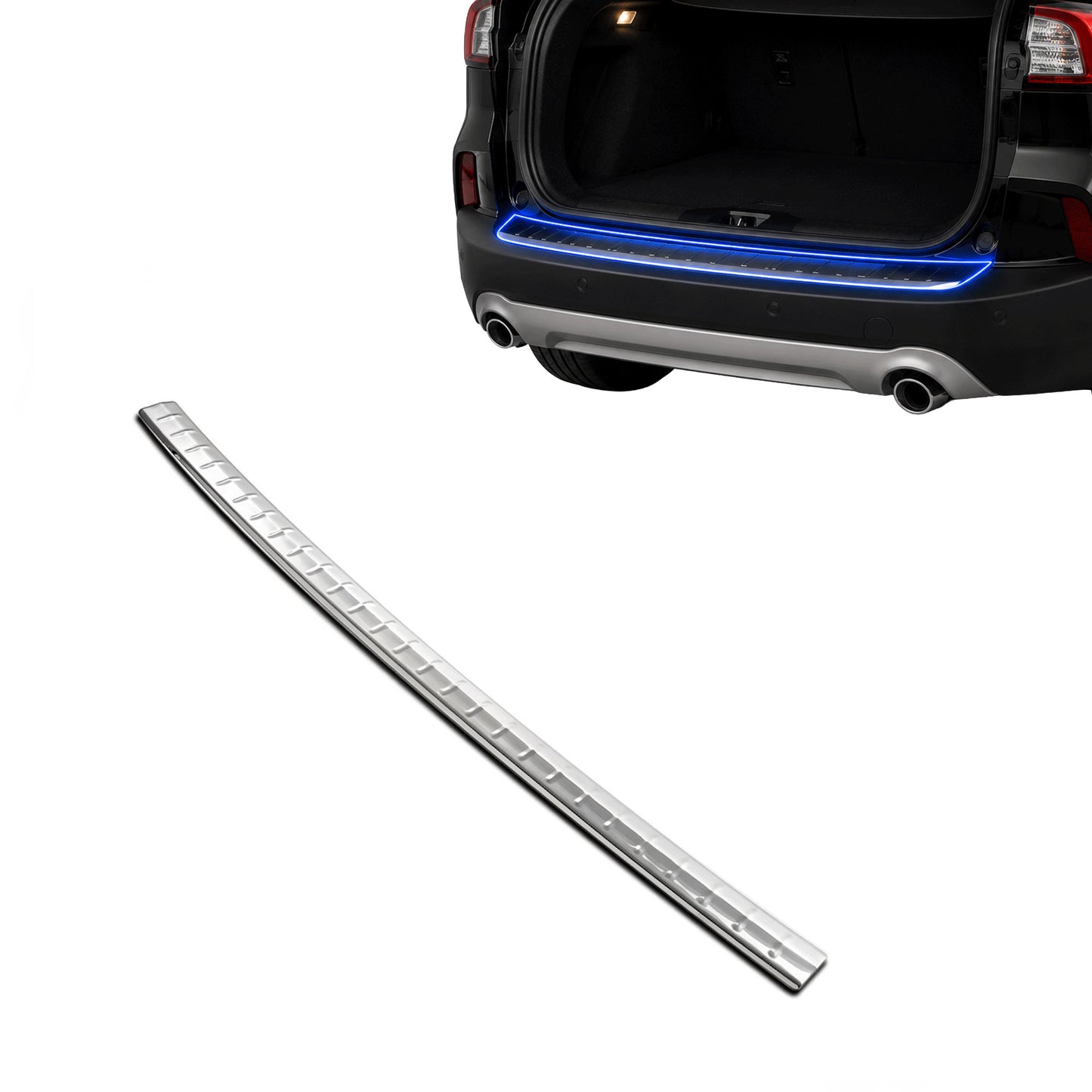 Chrome Rear Bumper Protector for Toyota Corolla Saloon 2019 Onwards, Sill Guard