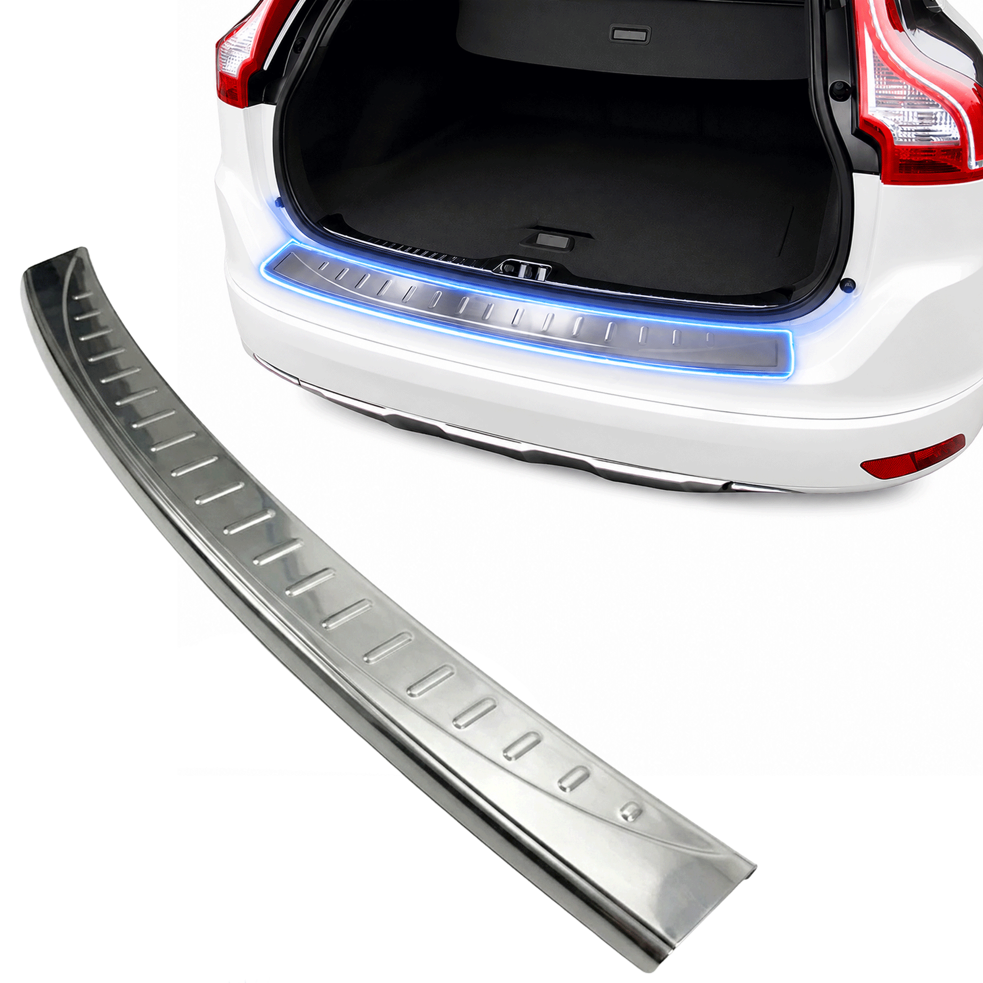 Chrome Rear Bumper Protector for Nissan X-Trail & Rogue 2017-2020, Sill Guard