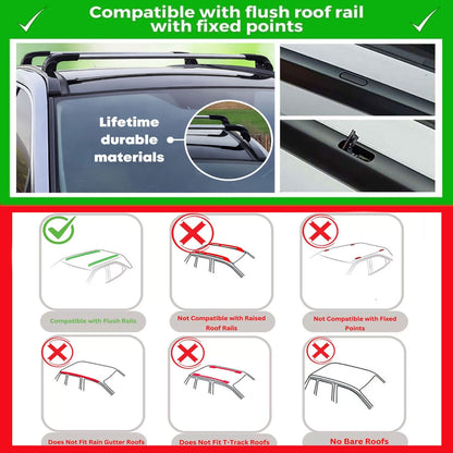 Roof Bars for Toyota RAV4 2019 Onwards – Lockable, Heavy Duty 2 Pcs Black - Image 6