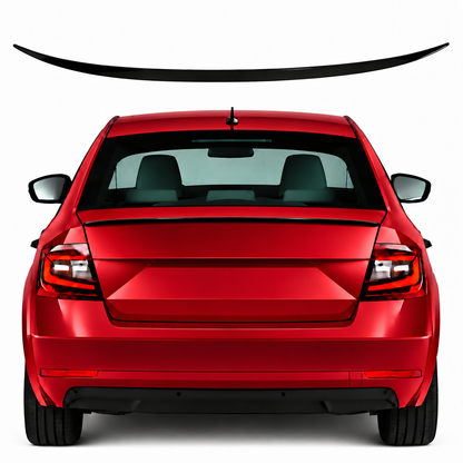 Rear Boot Lip Spoiler for Skoda Octavia Mk3 Saloon 2013-2019 Gloss Black