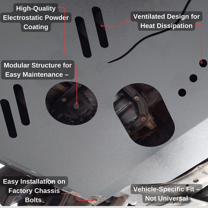 Steel Under Engine Cover for Citroen Nemo 2008-2017: Skid Plate Undertray