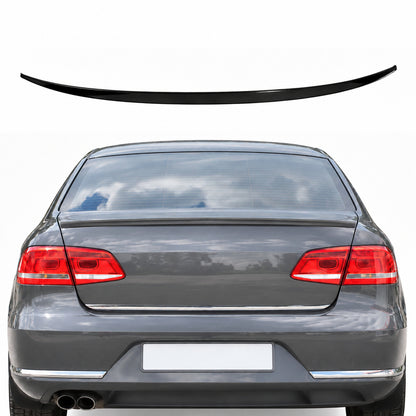 Rear Boot Lip Spoiler for Volkswagen Passat B6 B7 B8 Saloon 2006-2022 Gloss Black