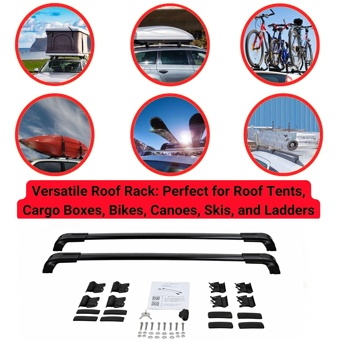 Roof Bars for Toyota Corolla Cross 2022 Onwards – Lockable, Heavy Duty 2 Pcs Black - Image 8