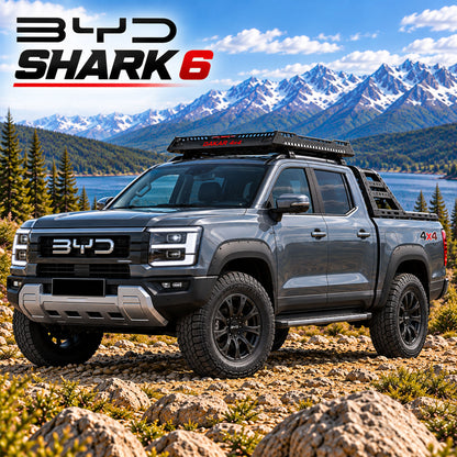 BYD Shark 6 roof rack basket, 120 x 100 cm black steel - view 2