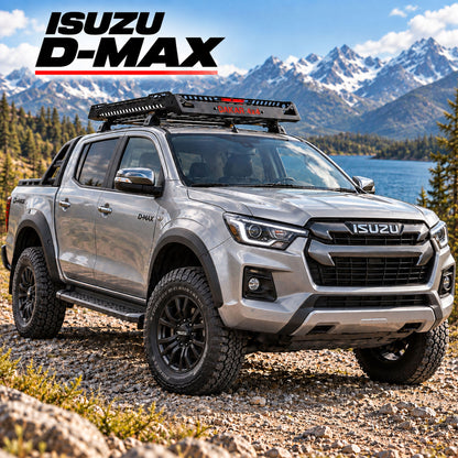 Isuzu D-Max roof rack basket, 120 x 100 cm black steel - view 2