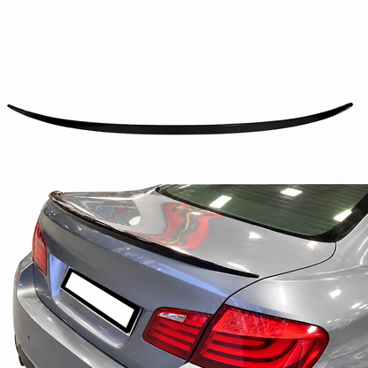 BMW F10 boot lip spoiler and installed right rear view