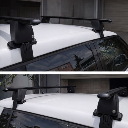 Roof Bars For Cars Without Rails For Nissan Leaf Ze1 2018+ Lockable Black 2 Pcs