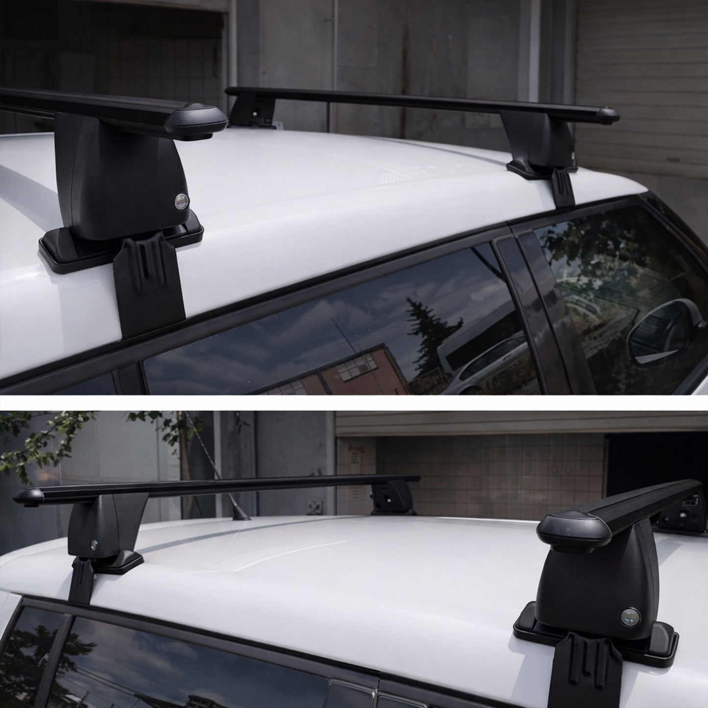 Roof Bars For Cars Without Rails For Suzukı Swace 2020+ Lockable Grey 2 Pcs