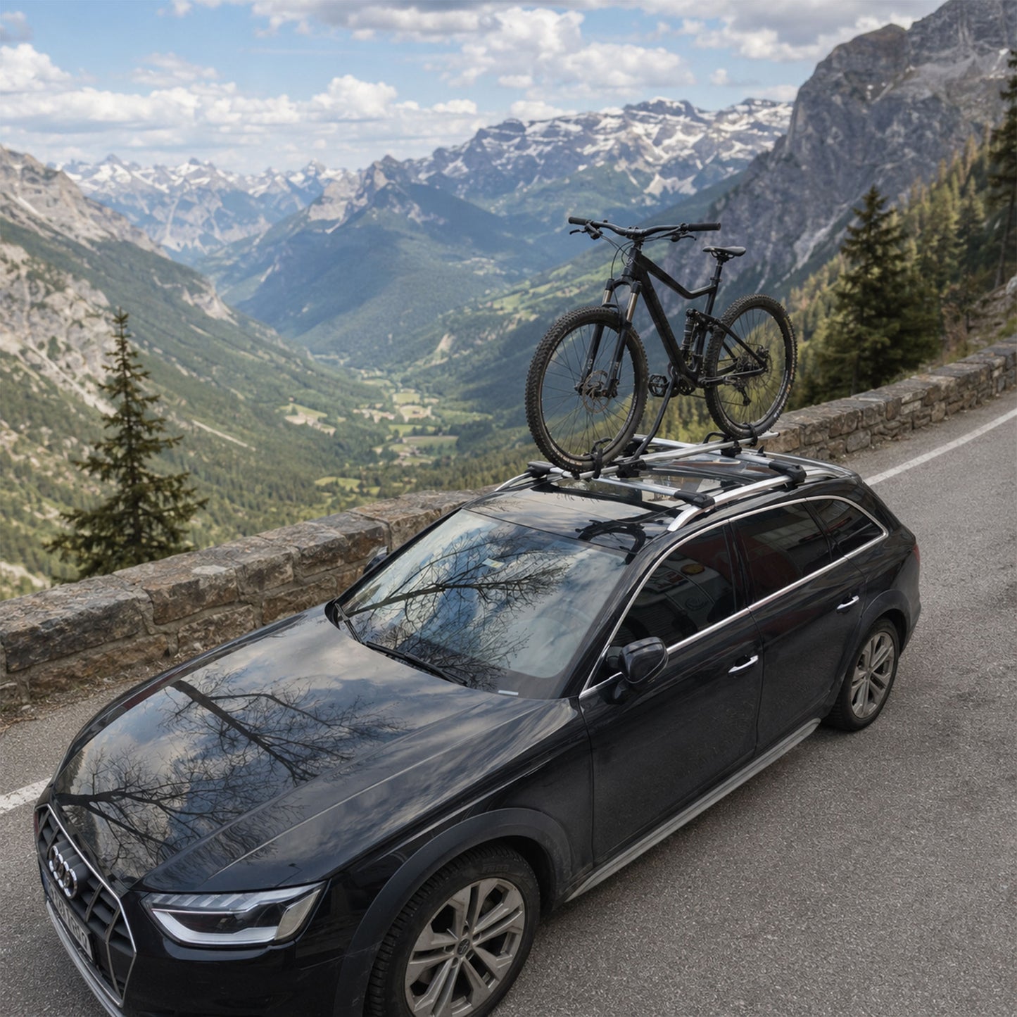 2X Roof Bars for Volvo Xc90 Momentum 2015-2018 Lockable Roof Rack Cross Bar Grey - image 10