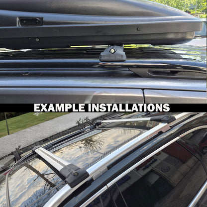 2X Roof Bars for Volvo Xc90 Momentum 2015-2018 Lockable Roof Rack Cross Bar Grey - image 11