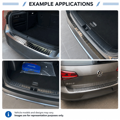Chrome Rear Bumper Protector for Nissan X-Trail & Rogue 2017-2020, Sill Guard - image 6