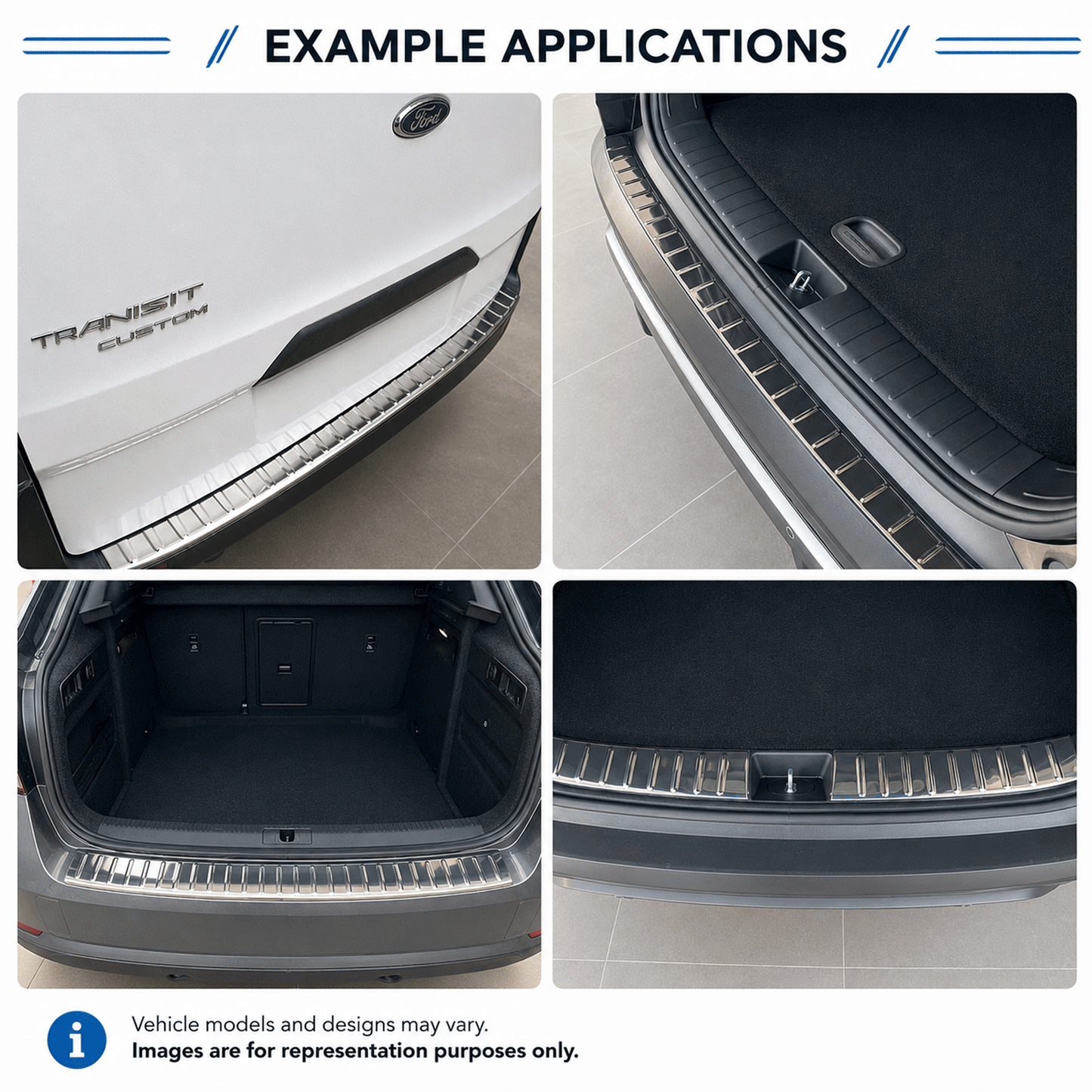 Chrome Rear Bumper Protector for Nissan X-Trail & Rogue 2017-2020, Sill Guard - image 7