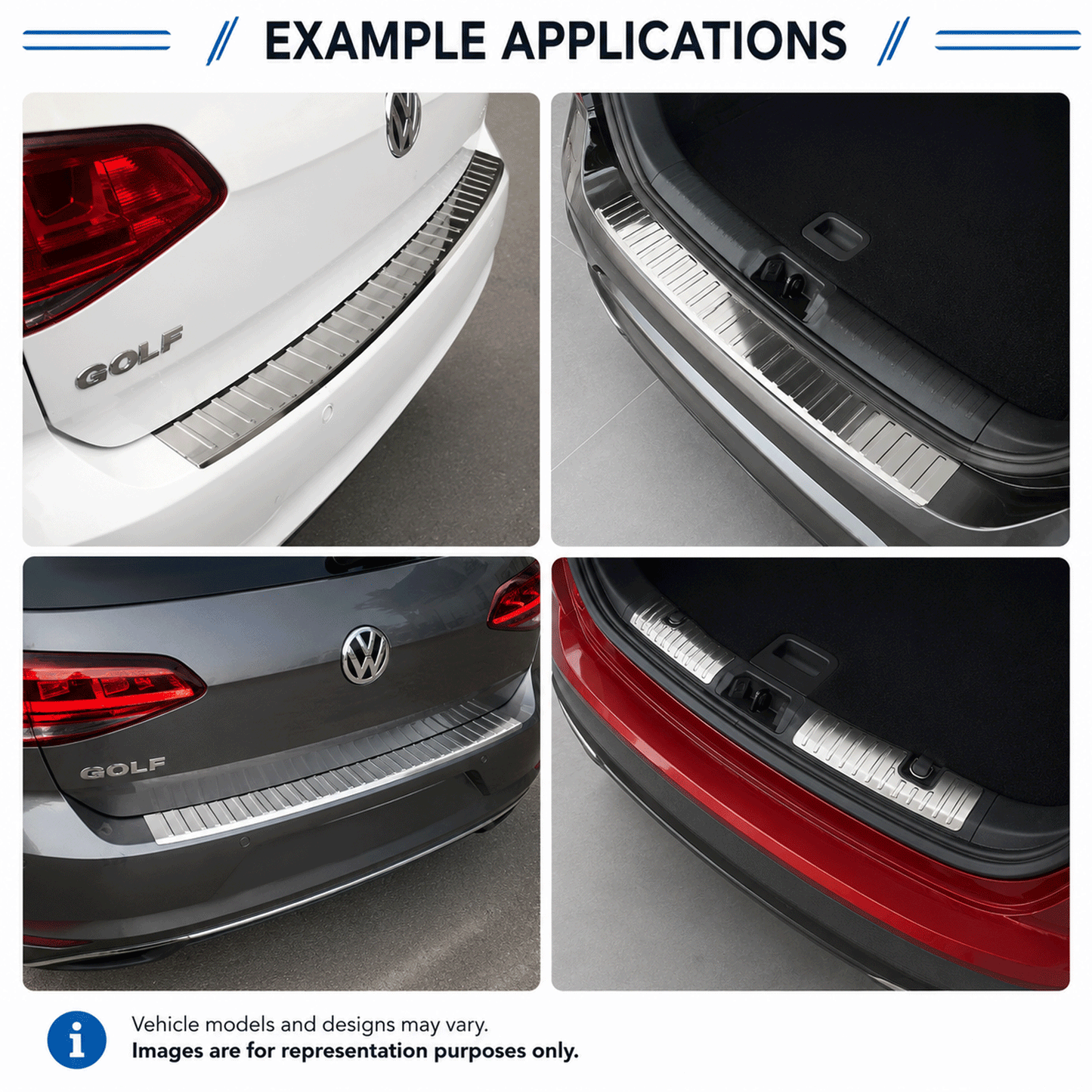Chrome Rear Bumper Protector for Nissan X-Trail & Rogue 2017-2020, Sill Guard - image 8