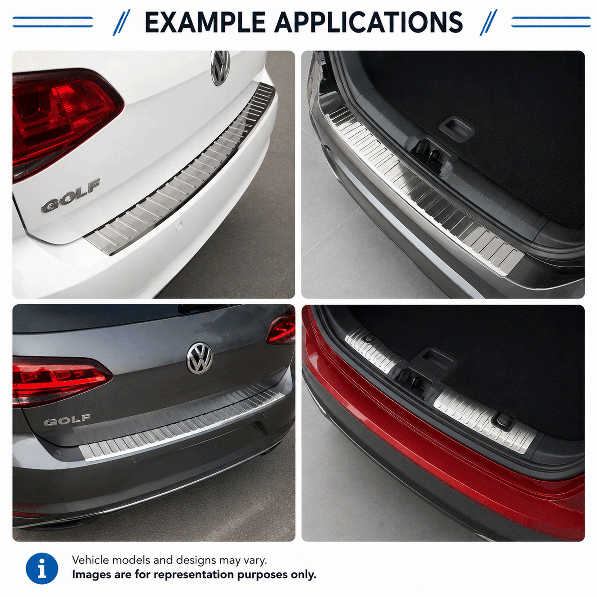 Chrome Rear Bumper Protector for Nissan X-Trail & Rogue 2017-2020, Sill Guard - image 8