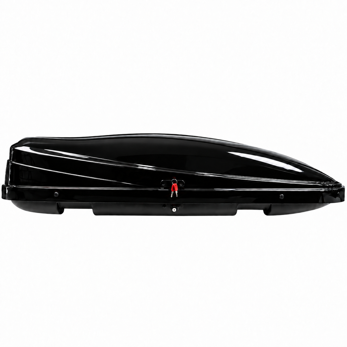 500 L roof box — gloss black — main — adapted product photograph