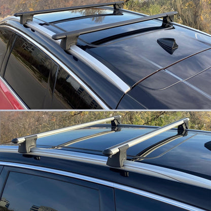 Premium Roof Bars for Volvo V60 2019-2023 Lockable Roof Rack Cross Bars 2 Pcs Black