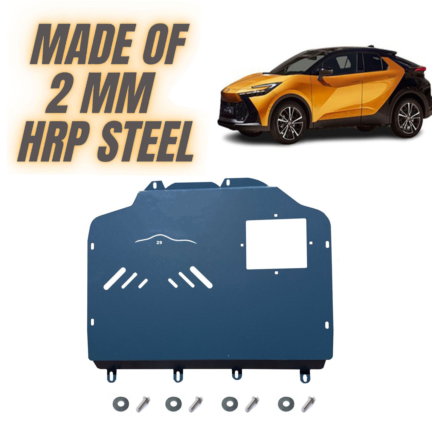 Steel Under Engine Cover for Toyota Chr 2024 Onwards: Skid Plate Undertray