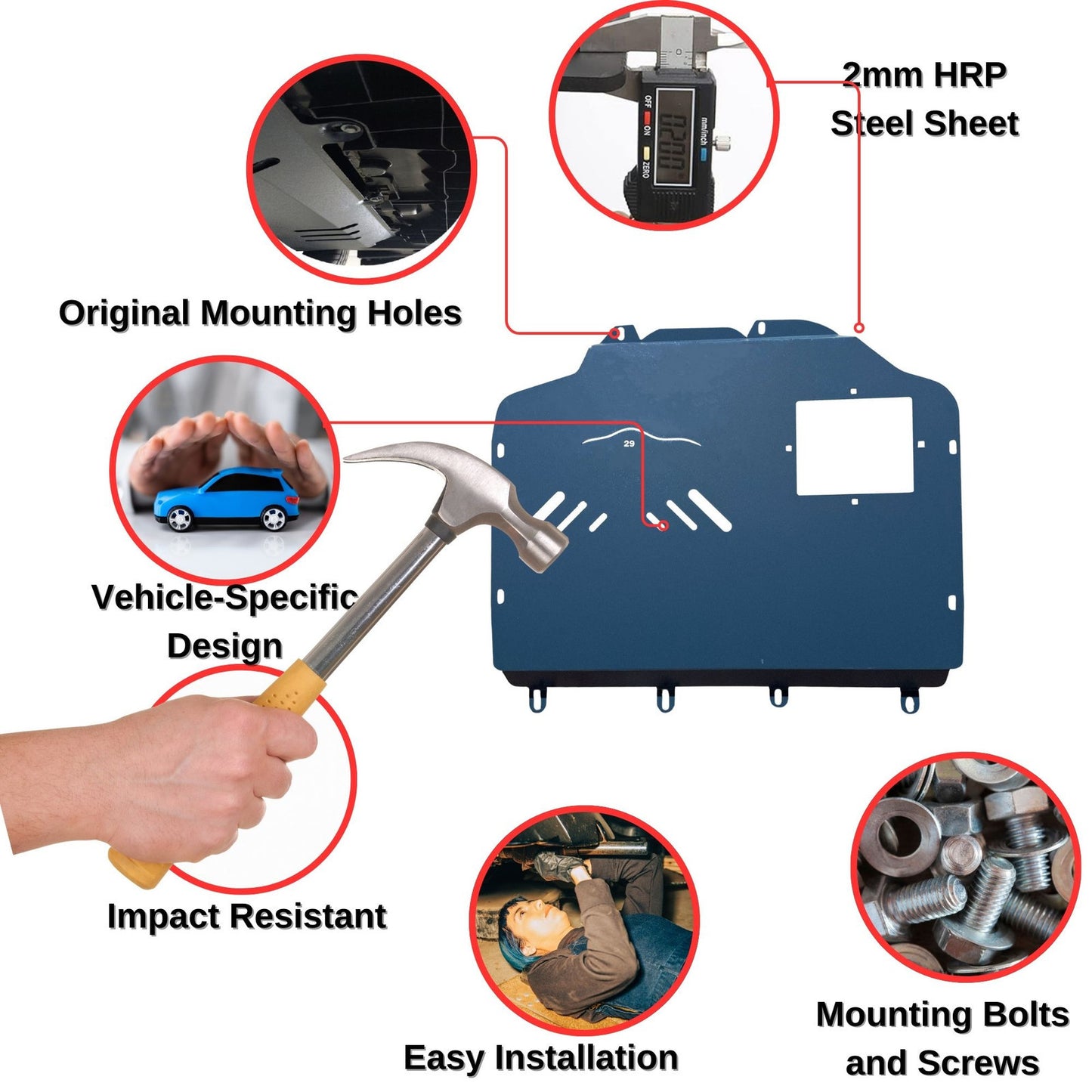 Steel Under Engine Cover for Toyota Chr 2024 Onwards: Skid Plate Undertray