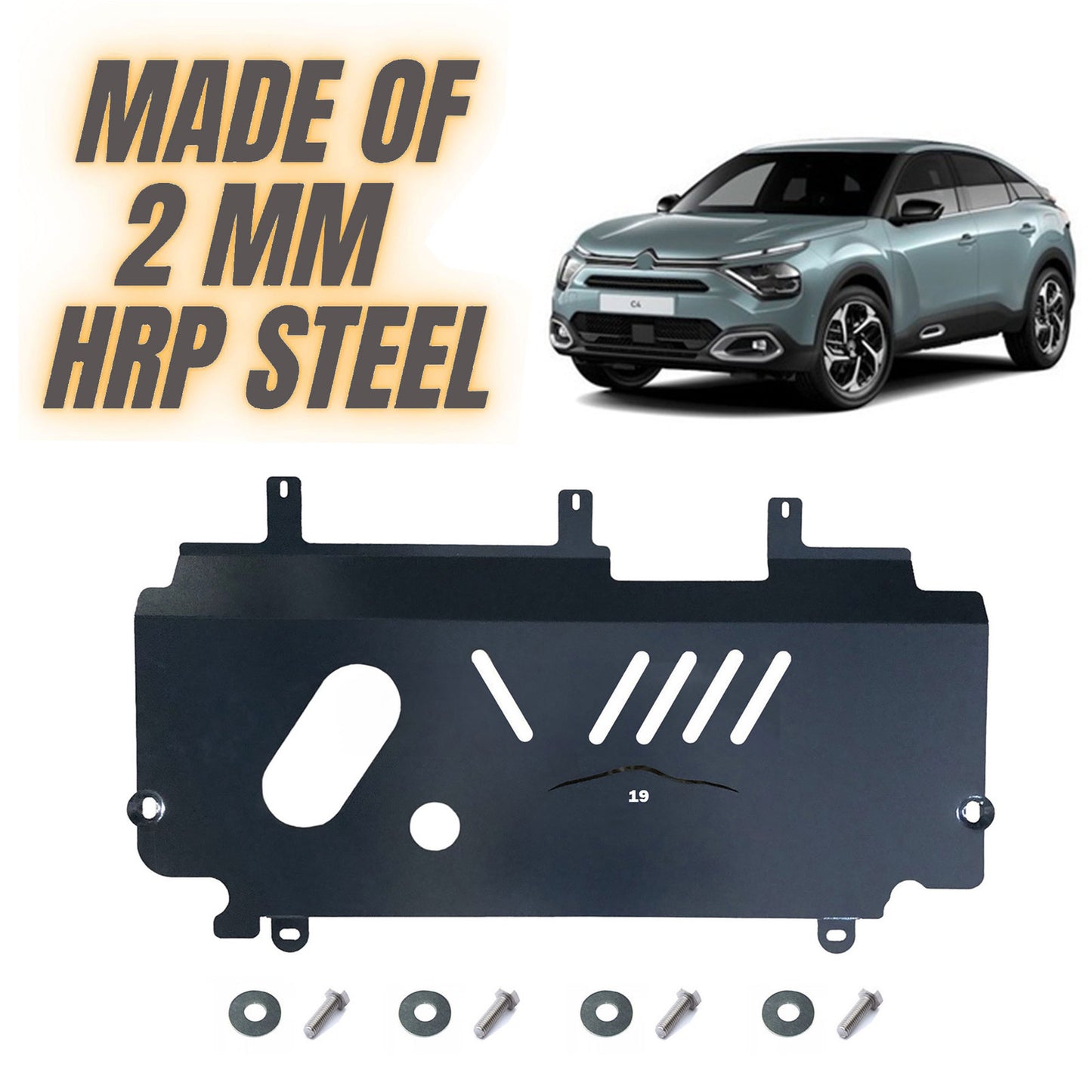 Steel Under Engine Cover for Citroen C4 2020 Onwards: Skid Plate Undertray