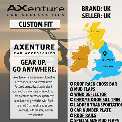 Roof Bars For Cars Without Rails For Seat Toledo 2011+ Lockable Grey 2 Pcs