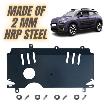 Steel Under Engine Cover for Citroen C4 Cactus 2014-2017: Skid Plate Undertray