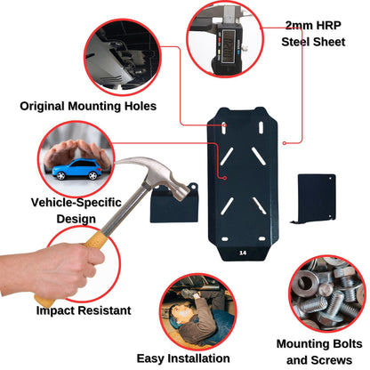 Steel Under Engine Cover for Suzuki Vitara 2019 Onwards: Skid Plate Undertray