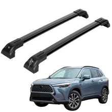 Roof Bars for Toyota Corolla Cross 2022 Onwards – Lockable, Heavy Duty 2 Pcs Black