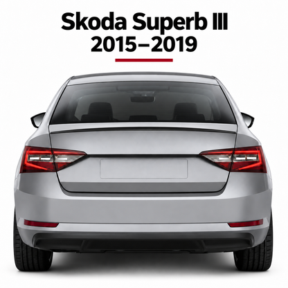Skoda-Superb spoiler mounted on top of boot lid