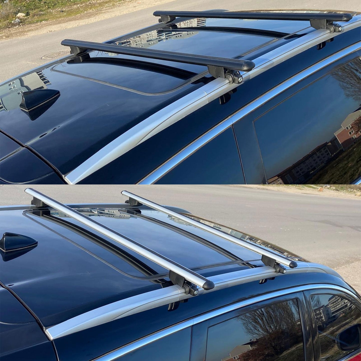 Roof Bars For Mercedes GLA H247 2020-2023 Roof Rack Cross Bars 2 Pcs Grey