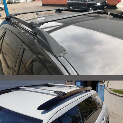 Roof Rack Cross Bars for Mercedes M-Class W163 1998-2005 Lockable 2 Pcs Black