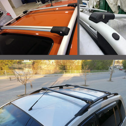 Roof Rack Cross Bars for Renault Kangoo 1997-2007 Lockable Roof Bars 2 Pcs Black