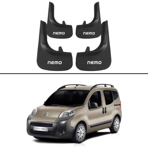 Car Mud Flaps Kit For Citroen Nemo Rubber Splash Guards 4 PCS