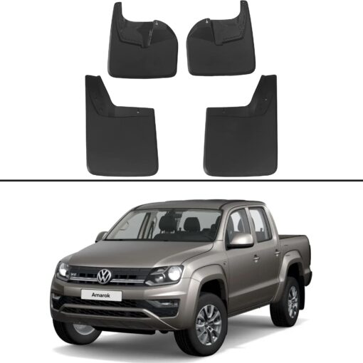 Car Mud Flaps Kit For Vw Amarok 2010 and Later Rubber Splash Guards 4 PCS - Image 2