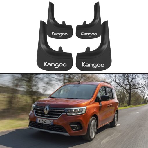 Car Mud Flaps Kit For Renault Kangoo Rubber Splash Guards 4 PCS