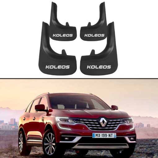 Car Mud Flaps Kit For Renault Koleos Rubber Splash Guards 4 PCS