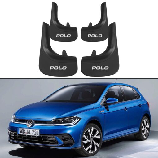 Car Mud Flaps Kit For Volkswagen Polo Rubber Splash Guards 4 PCS